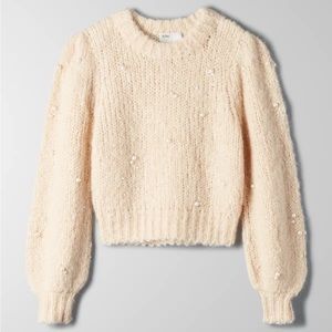 Aritzia Le Fou Wilfred Shimmy Sweater size XXS